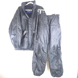 NexGen Jacket Set And Pants‎ Mens Black S Waterproof Reflective Motor Cycle Rain